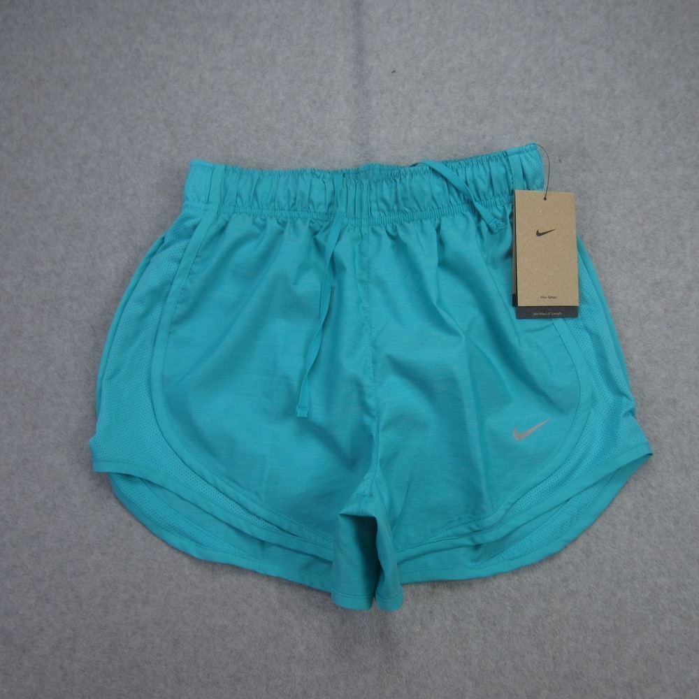 Nike‎ Shorts Womens XS Teal Tempo Running Dri Fit Lined Athletic Gym Workout